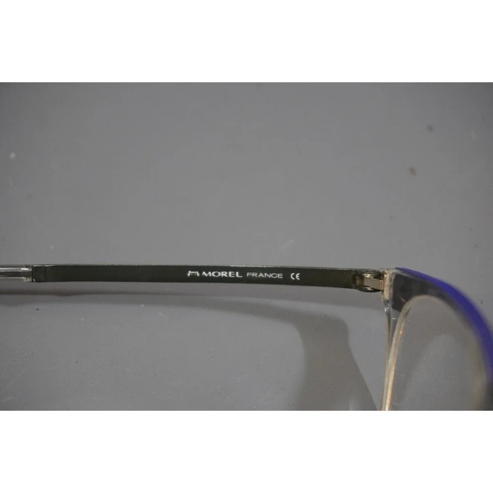 MOREL OGA 10140O GB08 Blue Clear Grey Eyeglasses Frames Only 52-20-145